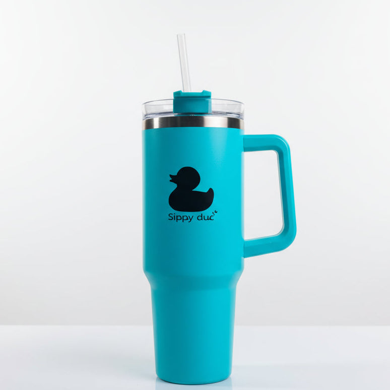 Sippy duc🫧 Vacation Blue 40oz Vacuum Insulated Stainless Steel Tumbler