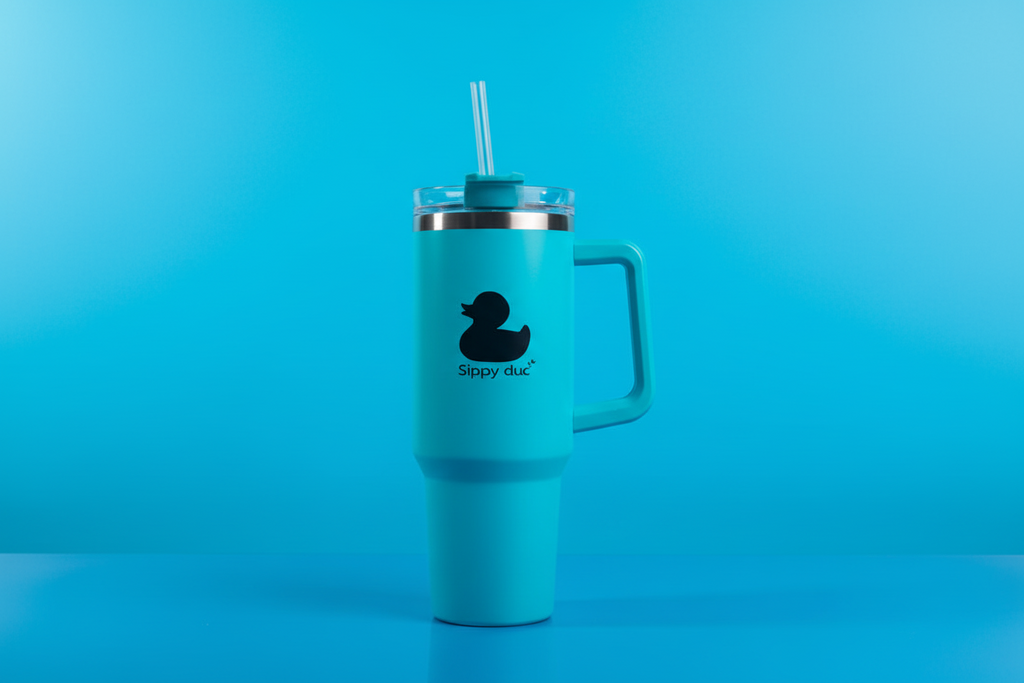 Sippy duc🫧 Vacation Blue 40oz Vacuum Insulated Stainless Steel Tumbler