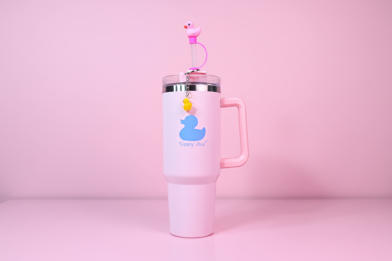 Sippy duc🫧 40oz Vacuum Insulated Stainless Steel Tumbler40oz Stainless Steel Tumbler | Cupholder Friendly | Keeps Ice 24H | Vacuum Insulated | Bright Yellow + Limited Colors