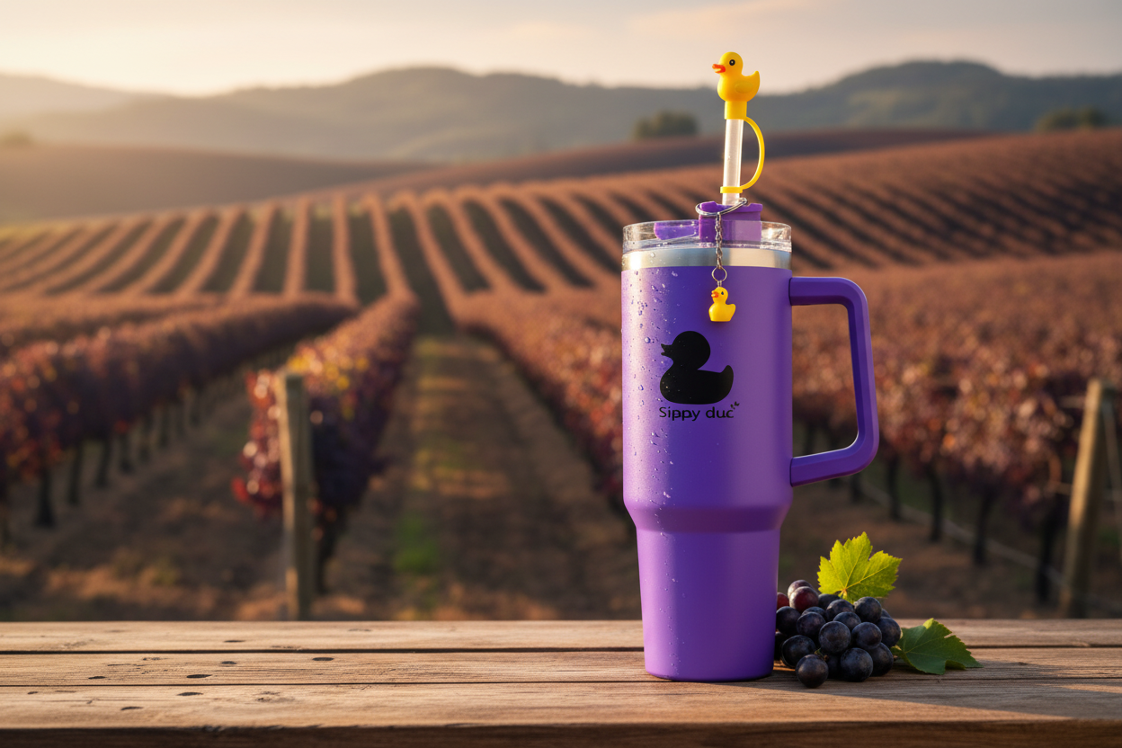 Sippy duc🫧 Galactic Grape Purple 40oz Vacuum Insulated Stainless Steel Tumbler