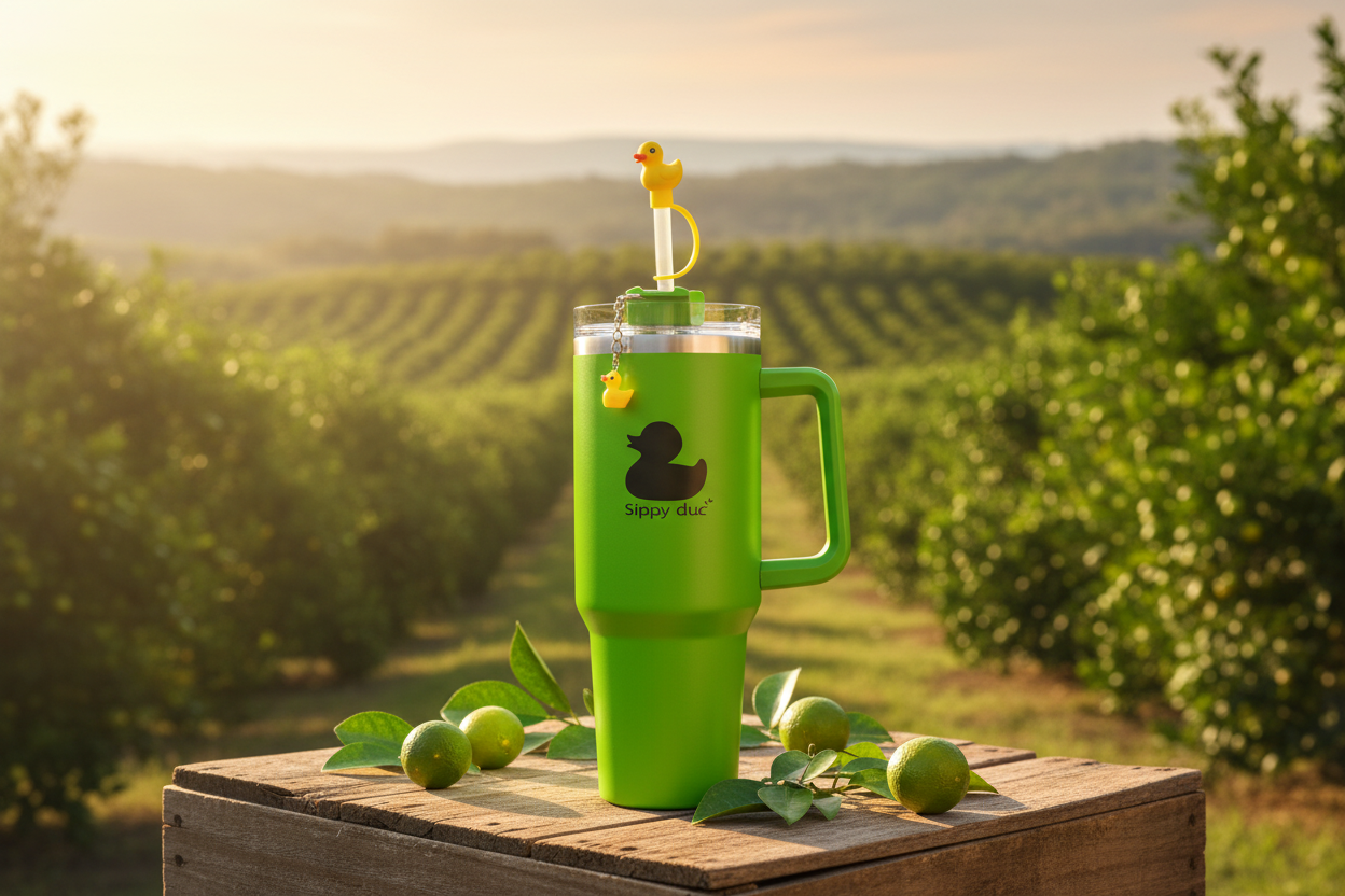 Sippy duc🫧 Limeade Green 40oz Vacuum Insulated Stainless Steel Tumbler